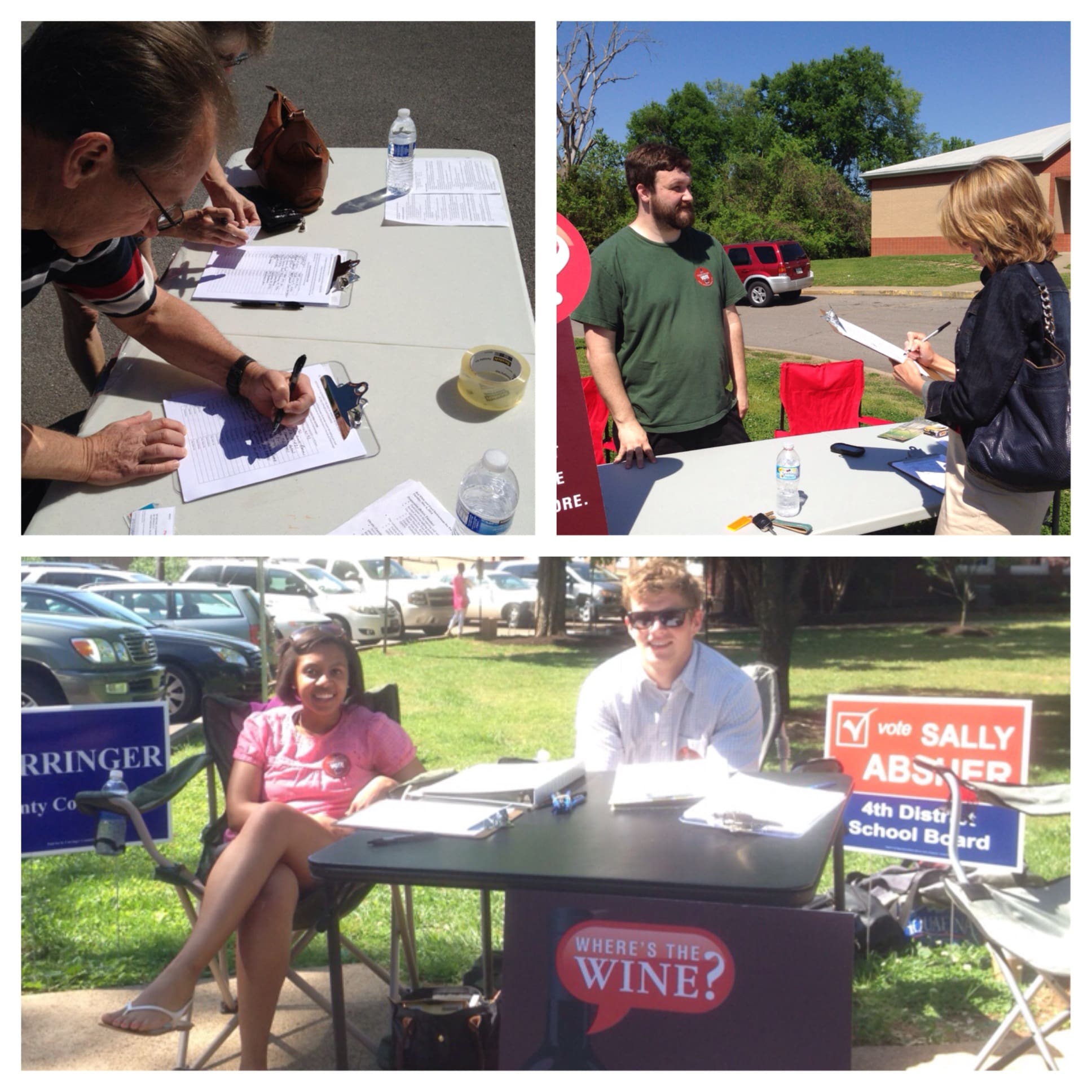 Red White and Food Petition Drive - collecting signatures