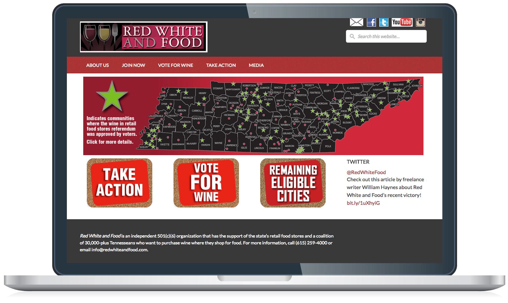 Red White and Food Website
